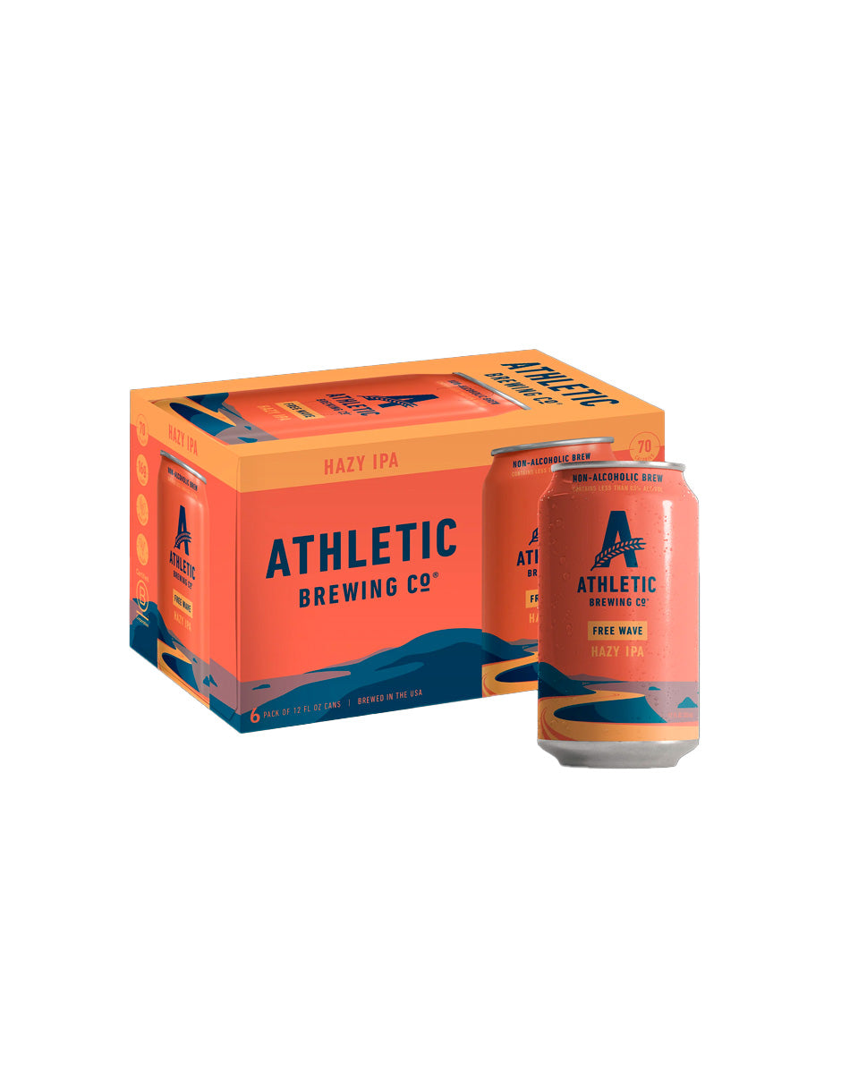 Athletic Brewing Co Cerveza Artesanal sin Alcohol Hazy IPA 6 pack