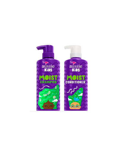 Aussie Kids, Champu y Acondicionador humecta todo tipo de cabello, sin sulfatos 2 pack