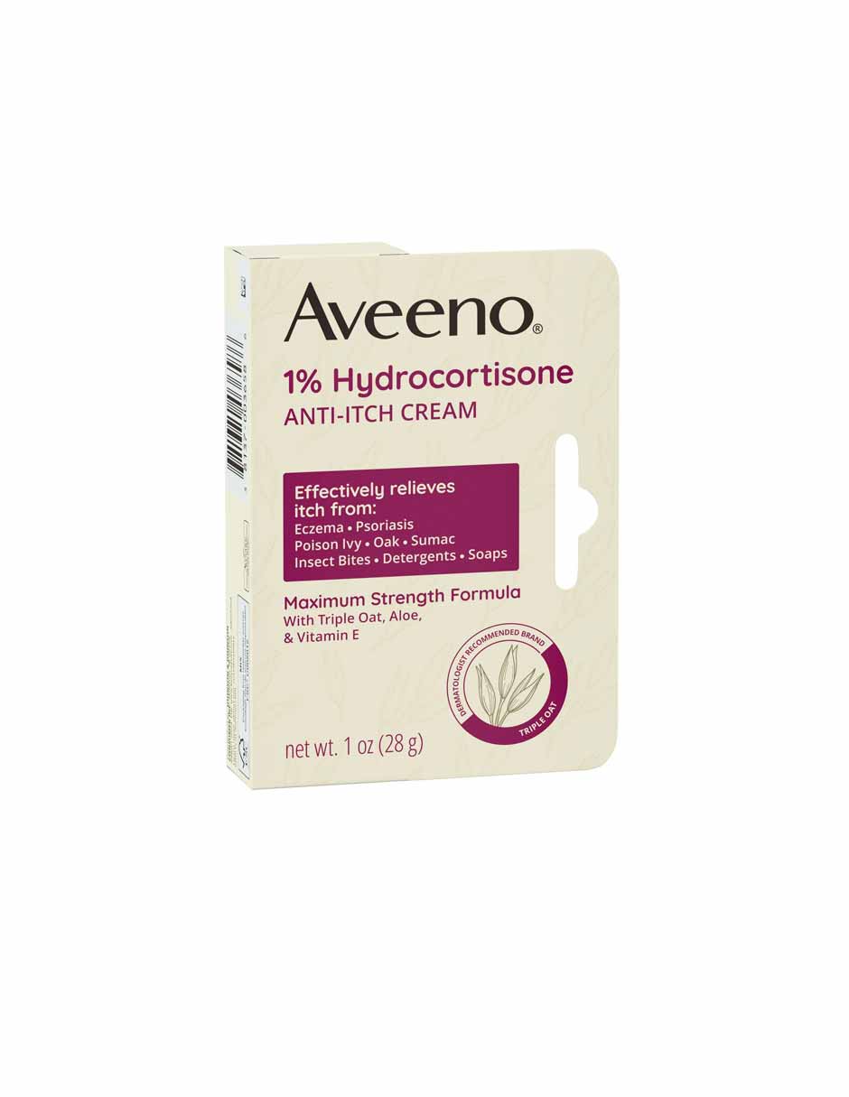 Aveeno Crema anti-picazón con 1% de hidrocortisona 28gr