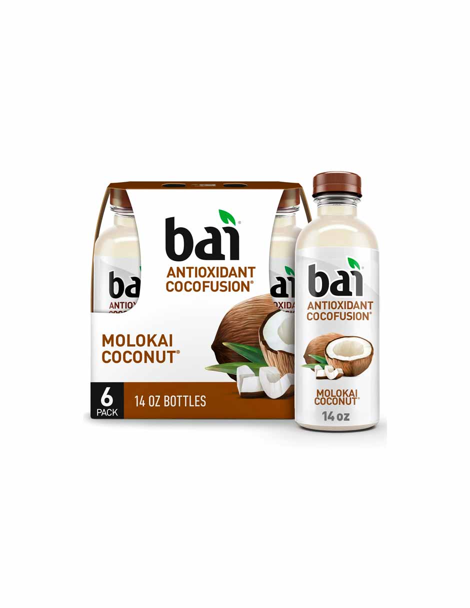 baí bebida con infusión antioxidante botellas de 414ml, 6 pack