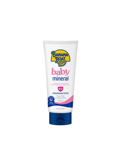 Banana Boat Baby Loción de protección solar 100% mineral, 50 SPF 177ml