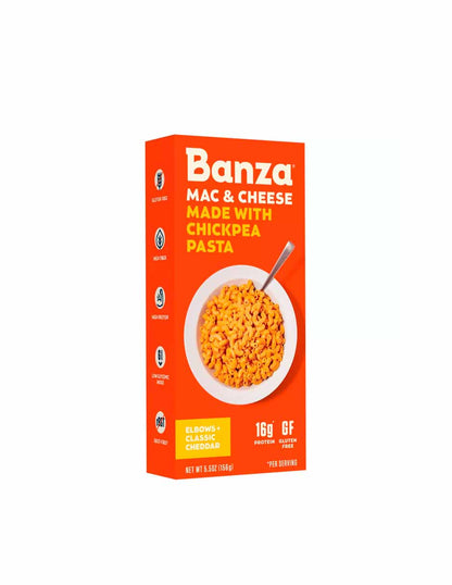 Banza Codos de garbanzo y macarrones con queso cheddar clásicos 156gr