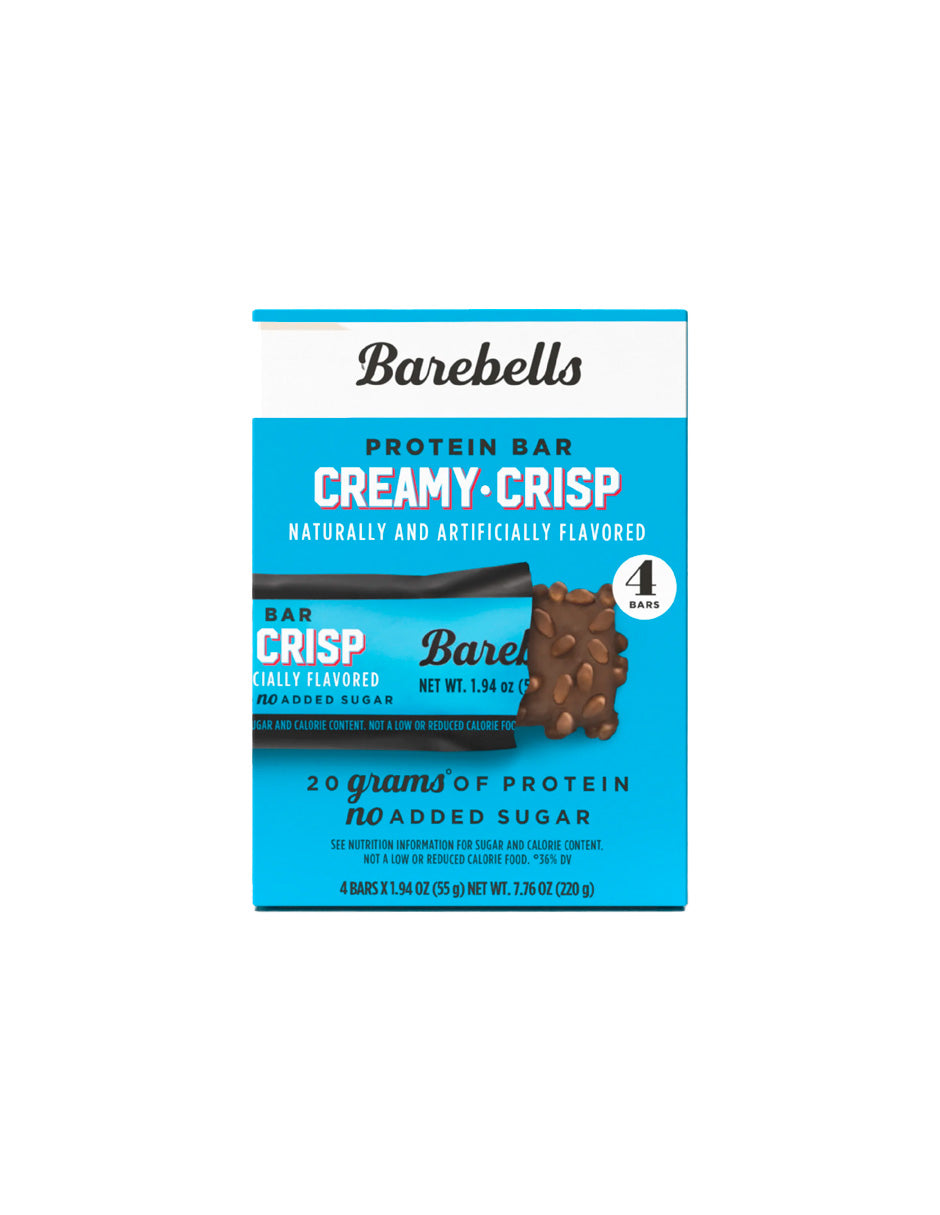 Barebells barras de proteina crujientes y cremosas 4 pack