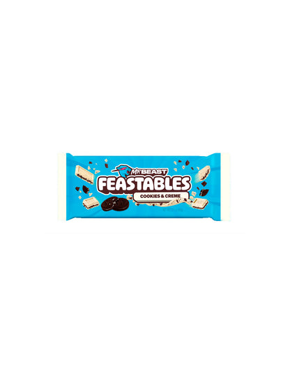 Barra Mr Beast de chocolate blanco con galletas y crema 60gr