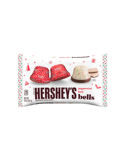 Hersheys peppermint bark bells 255gr