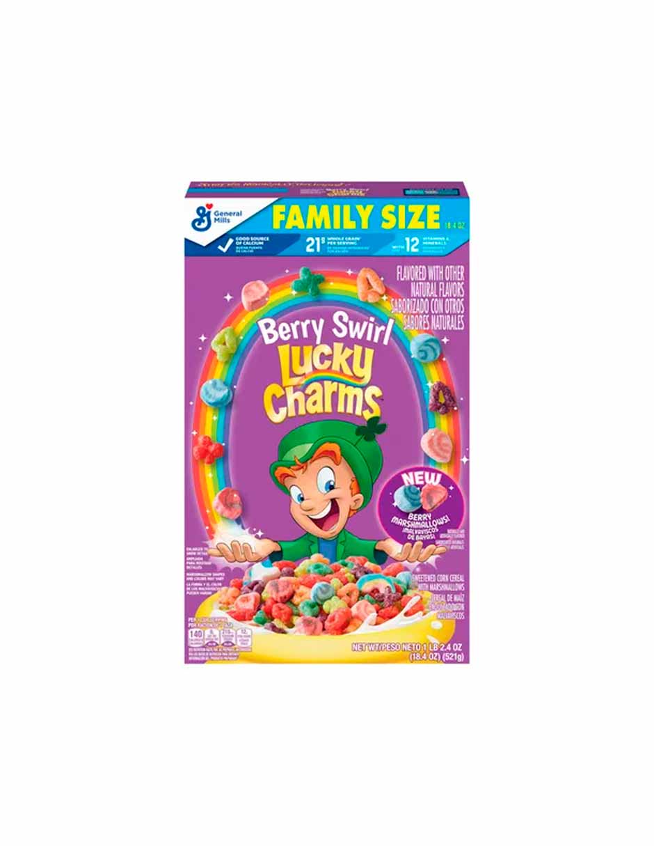 Cereal Berry Swirl Lucky Charms 521gr – Dulce Alcance