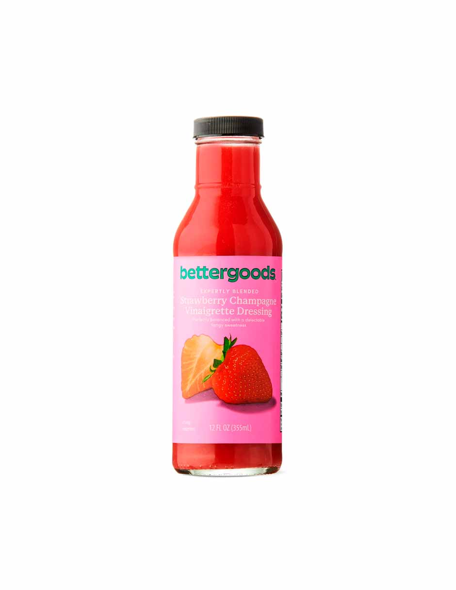 bettergoods aderezo de vinagreta de champán y fresas 355ml