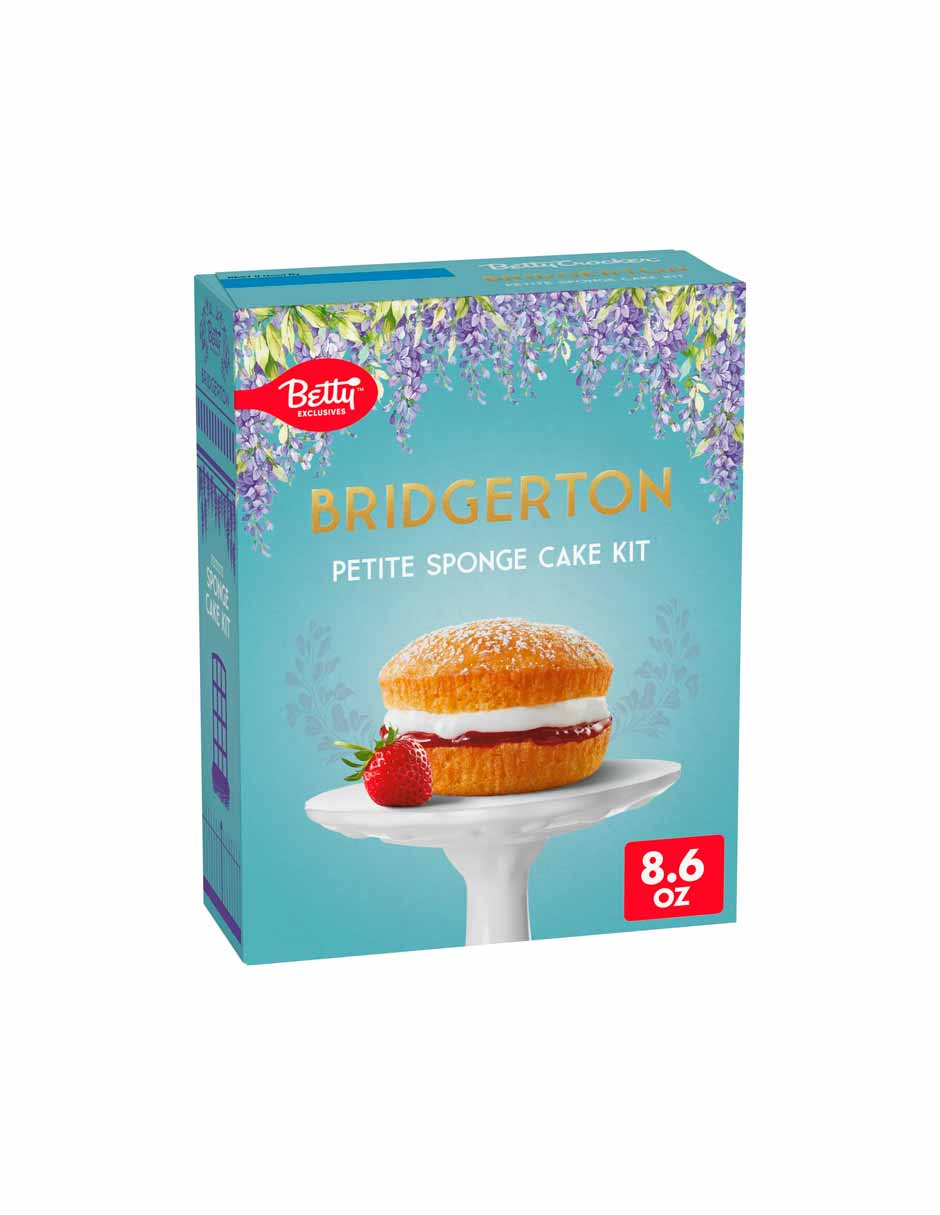 Betty Crocker Bridgerton Kit para hornear bizcochos pequeños edición limitada 243gr