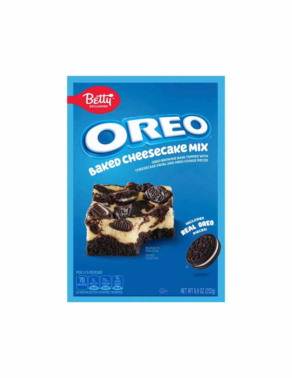 Betty Crocker OREO Mezcla para pastel de queso horneado 252gr