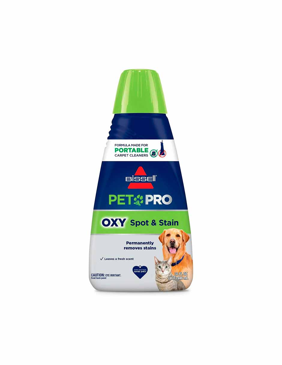 Bissell PET PRO OXY Fórmula para manchas para limpiadores portátiles 946ml