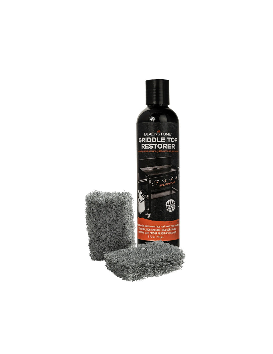 Kit Restaurador Tapa Plancha Blackstone 236ml + Pads