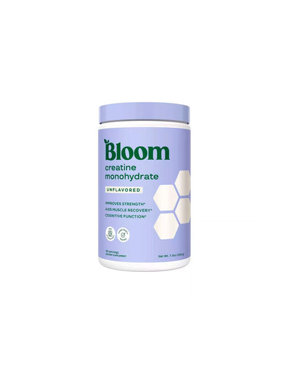 Suplemento vegano en polvo de creatina BLOOM NUTRITION, sin sabor, 206gr