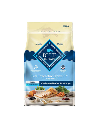 Croquetas Blue Buffalo de pollo y arroz para perros chachorros 13kg