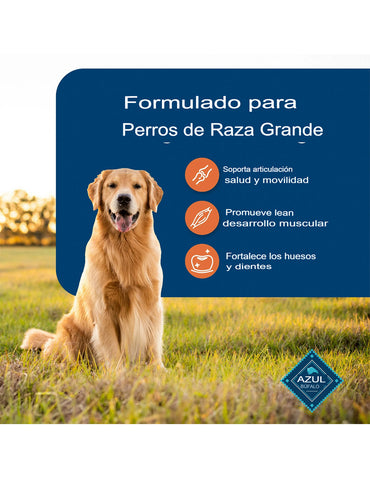 Croquetas Blue Buffalo Life Protection Formula de pollo y arroz integral para perros de raza grande 6.8kg