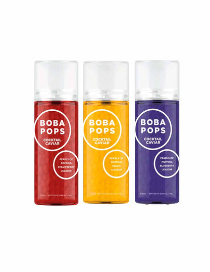 Cocktail Caviar Boba Pops para bebidas 18+, 375ml (variedad)