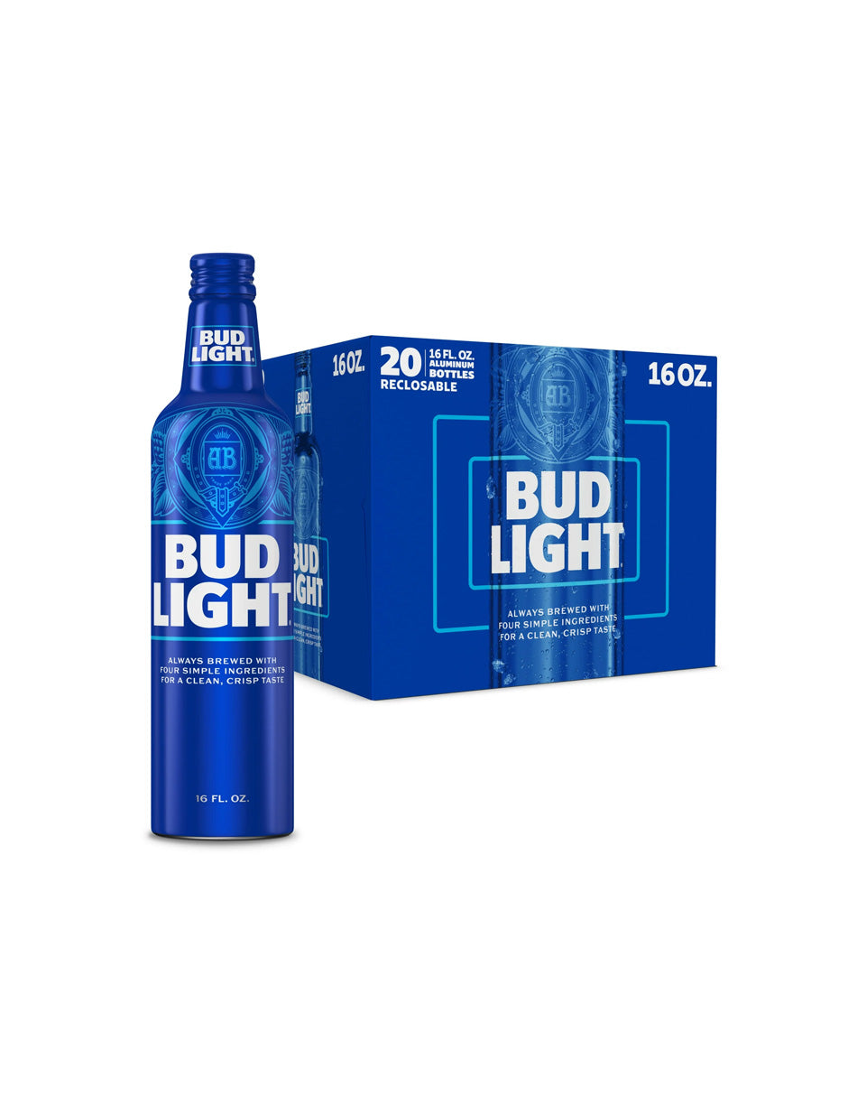 Cerveza Bud Light 16 oz Pack 20 Botellas