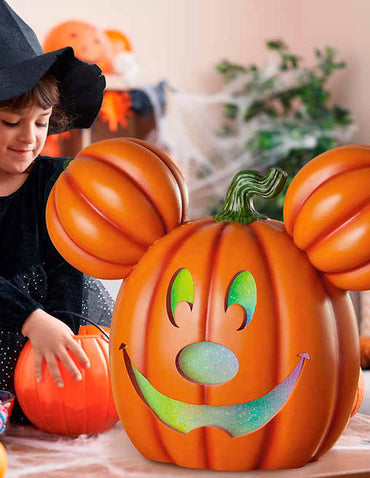 Disney Mickey Mouse calabaza con luces y sonido
