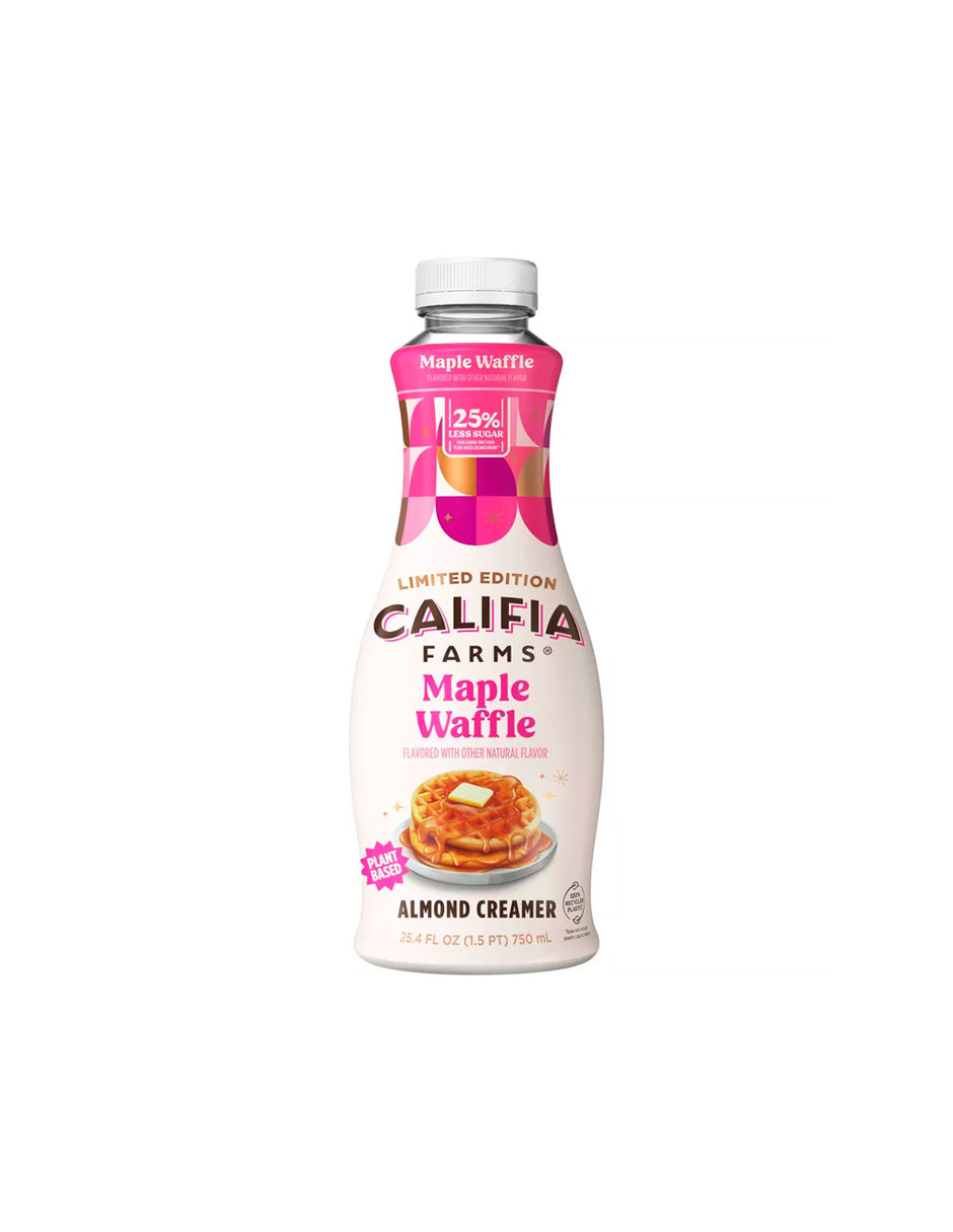 Califia Crema para café con sabor a arce y waffles 750ml Edición limitada