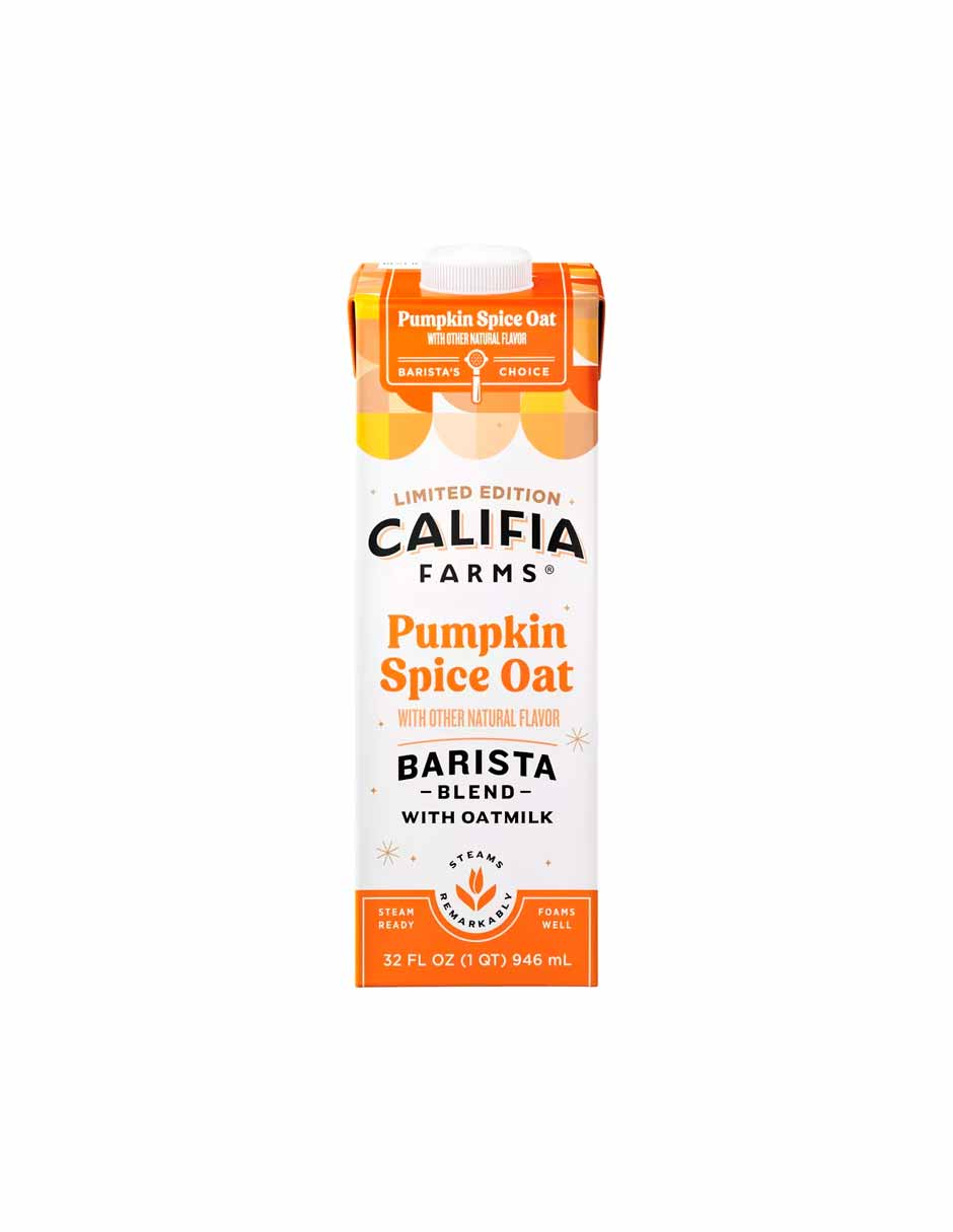 Califia Farms crema para café con leche de avena Pumpkin Spice 946ml