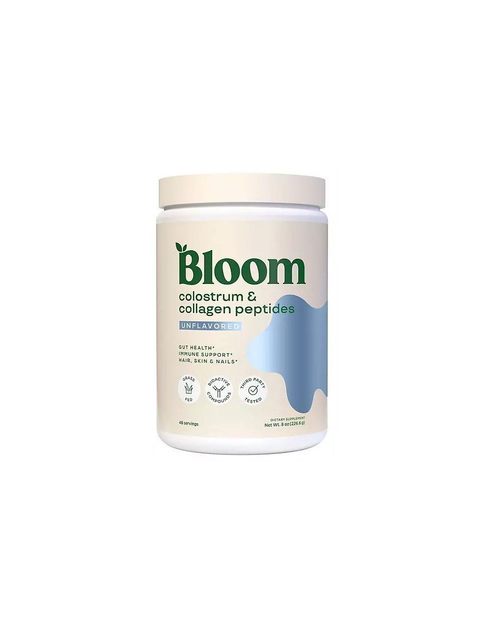 Péptidos de calostro y colágeno Bloom Nutrition, 226gr