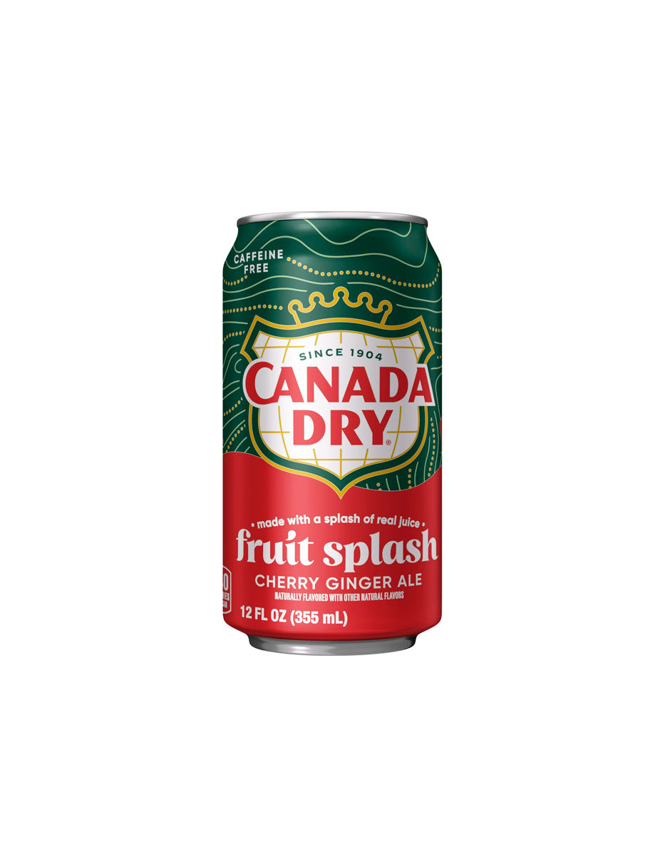 Refresco Canada Dry Ginger Ale con Sabor a Cereza y Frutas 12 pack