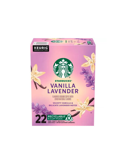 Cápsulas Starbucks con sabor a vainilla y lavanda de Keurig - 22 cápsulas