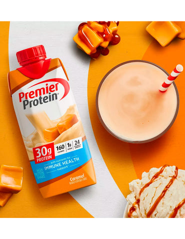 Premier protein batido alto en proteínas de caramelo 325ml 4 unidades