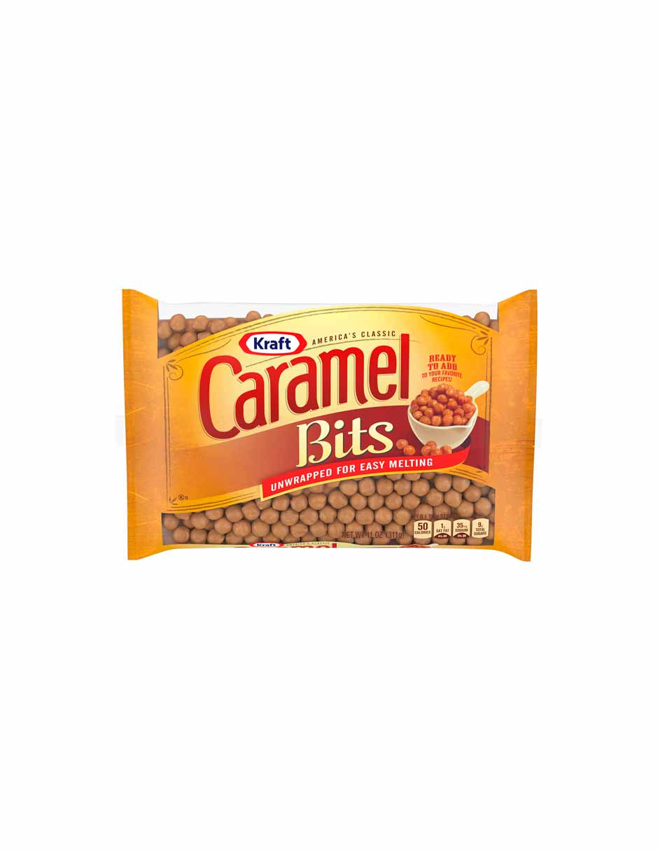 Kraft Unwrapped Candy Caramel Bits para derretir fácilmente 311gr