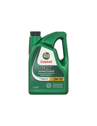 Aceite de motor 5W-30 alto kilometraje mezcla sintética Castrol 4.73L