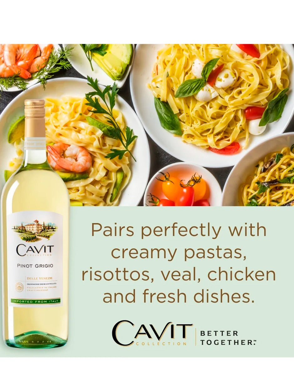 Cavit Vino Blanco Pinot Grigio, Italia, botella de 1,5 Litros