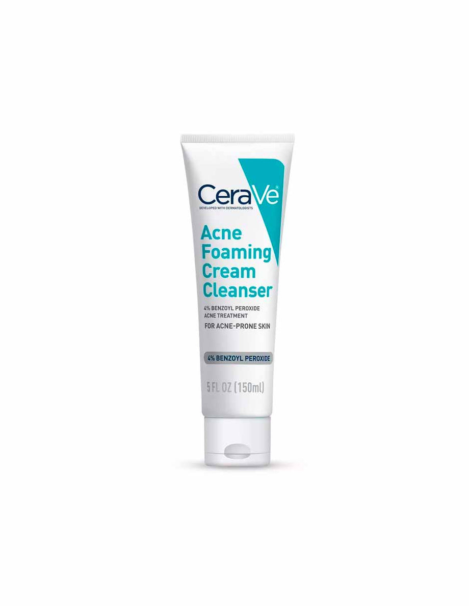 CeraVe Limpiador facial en crema espumosa para el acné 150ml – Dulce Alcance