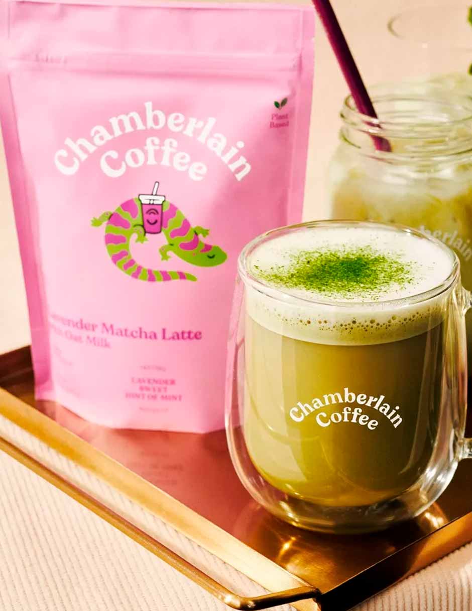 Chamberlain Coffee Matcha Latte con leche de avena sabor lavanda 283gr