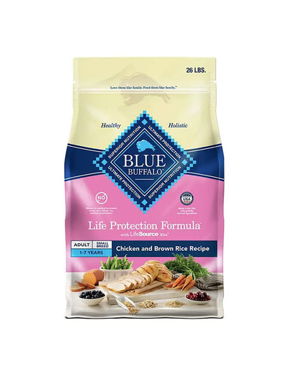 Blue Buffalo Life Protection Formula, alimento seco para perros adultos de razas pequeñas, pollo y arroz integral, 12 kg