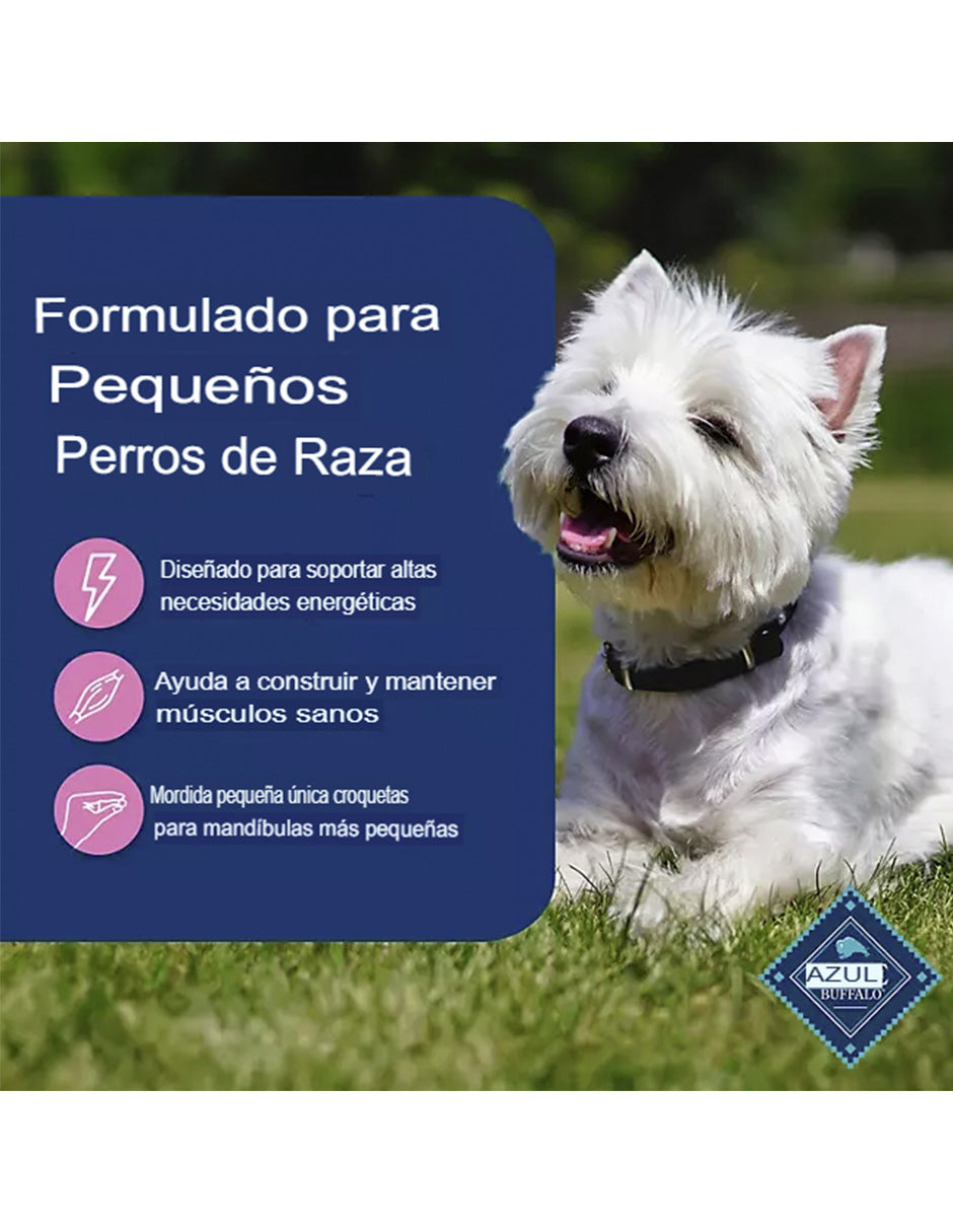 Blue Buffalo Life Protection Formula, alimento seco para perros adultos de razas pequeñas, pollo y arroz integral, 12 kg