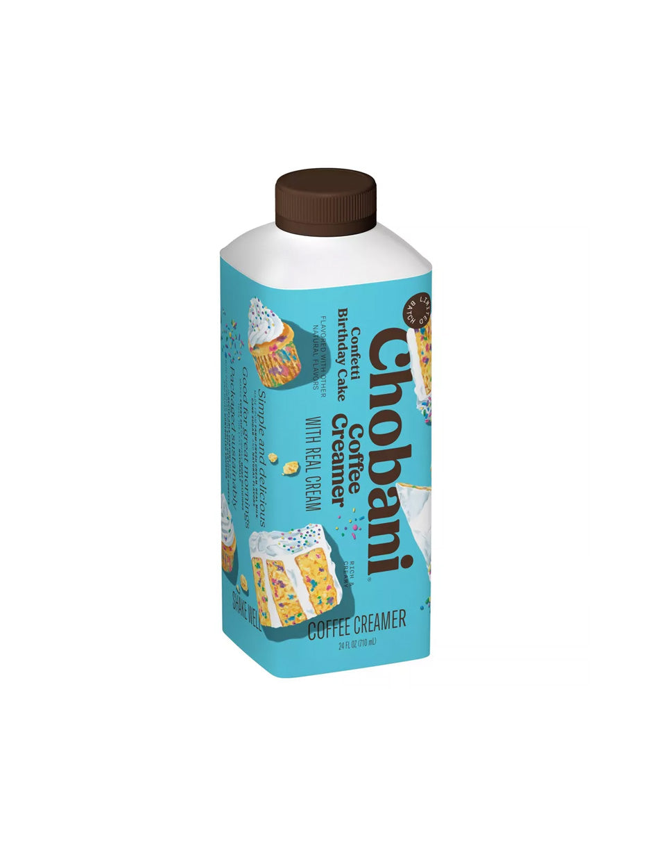 Chobani crema liquida para café Edición Limitada Birthday Cake 710ml