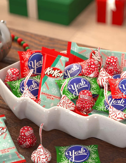 Surtido navideño Hershey’s, Kit Kat y York menta 521gr
