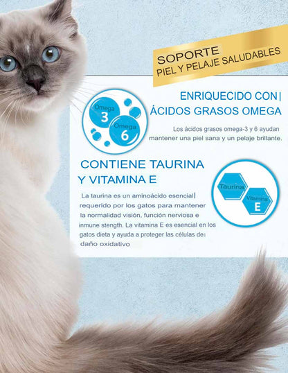 Inaba Churu golosinas húmedas piel y pelaje con taurina y vitamina E, 50 tubos atún y pollo