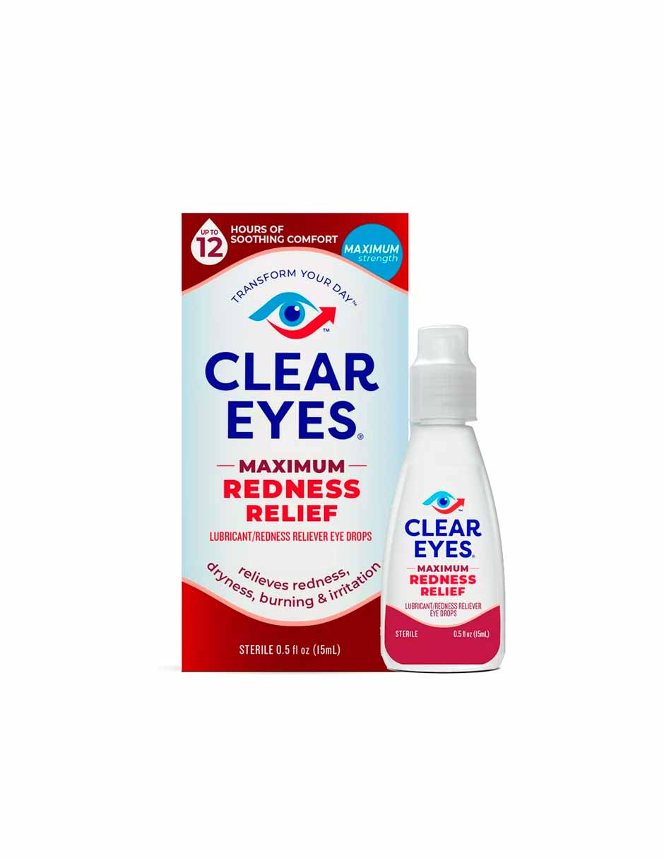 Clear Eyes gotas para enrojecimiento de ojos 15ml