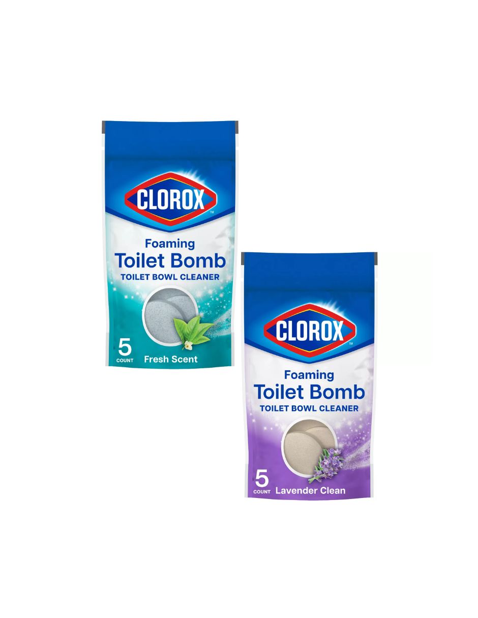 Clorox tabletas limpiadoras de inodoro 5 unidades (variedad)