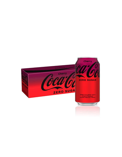 Refresco Coca cola cherry sin azúcar 12 pack