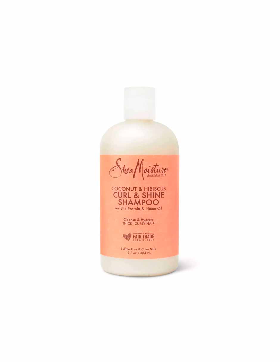 Shampoo SheaMoisture Coconut and Hibiscus hidratante 384ml