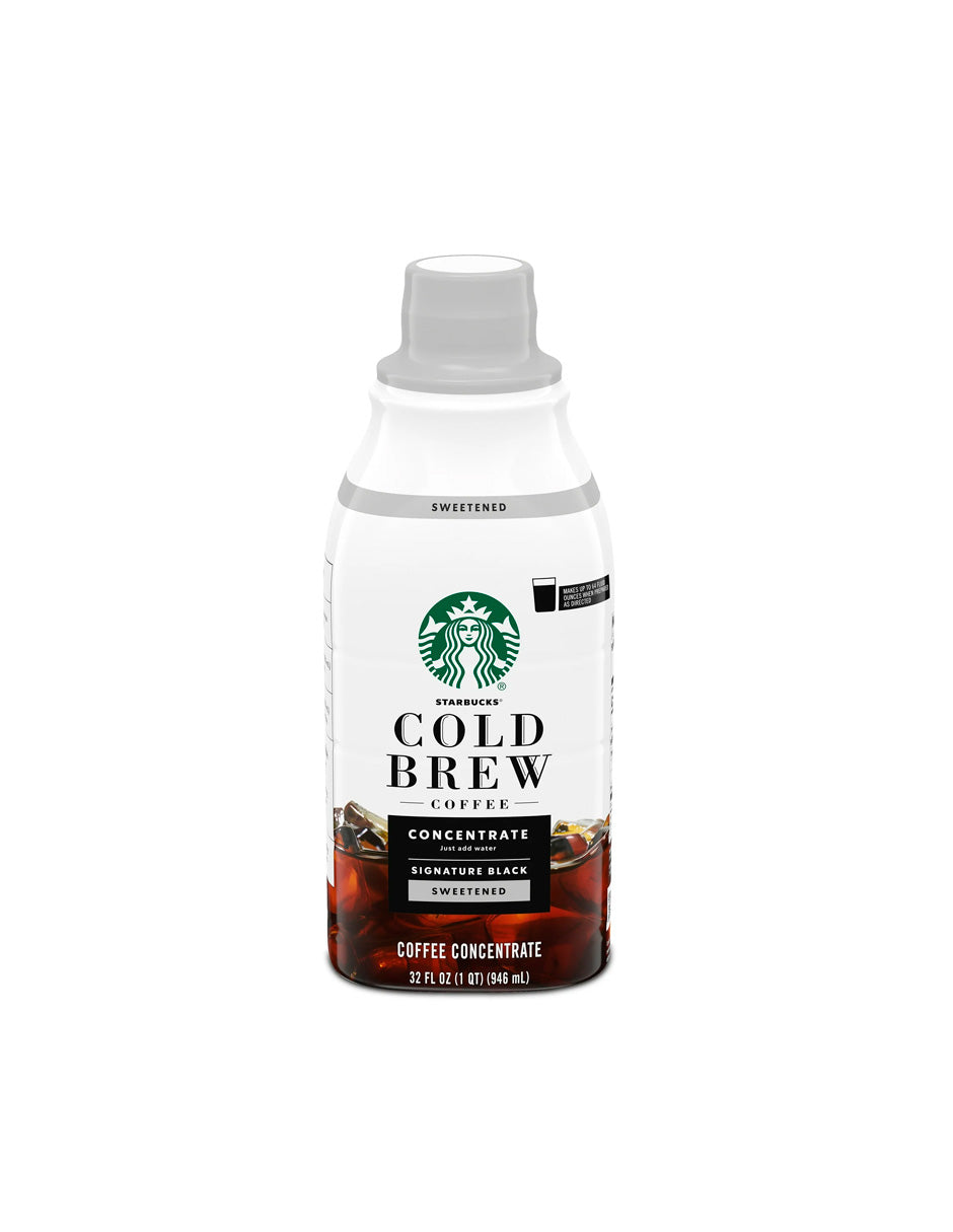 Starbucks Cold Brew endulzado Signature Black, 946ml