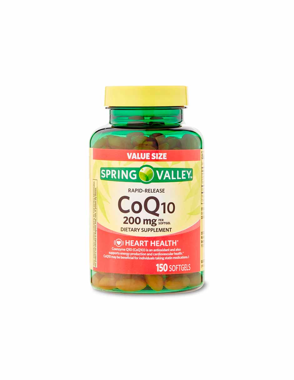 Spring Valley cápsulas CoQ10 blandas, 200 mg, 150 unidades