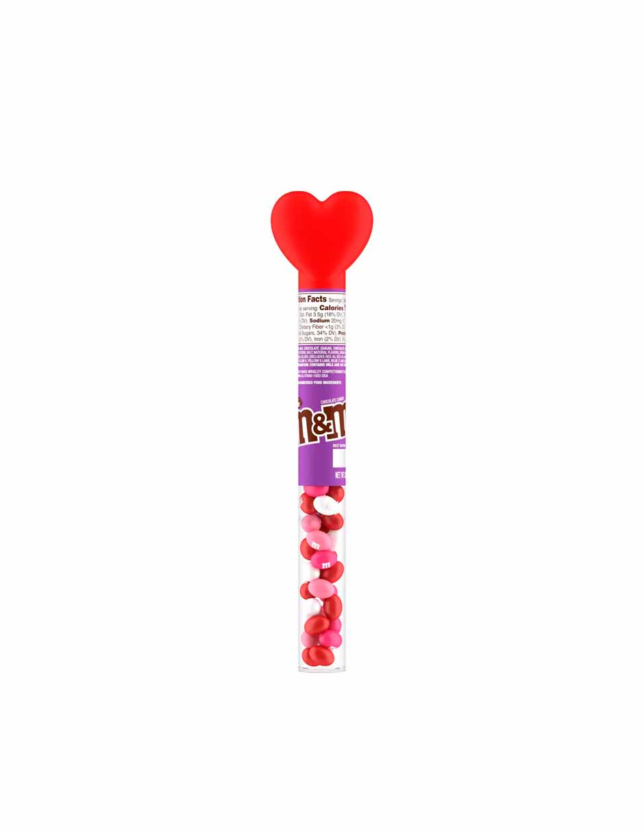 M&M's Bastón relleno de chocolates con leche San Valentín 85gr