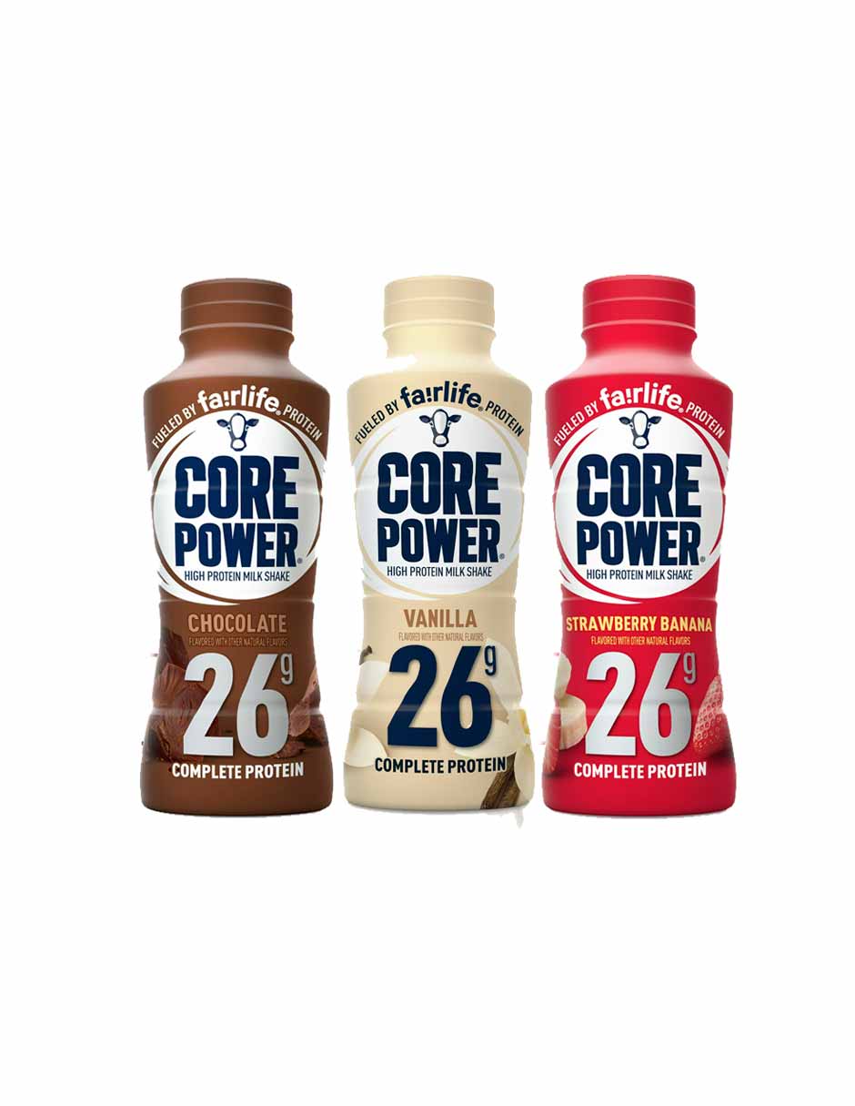 Batido de proteína Core Power con 26 g de proteína de fairlife Leche, 414ml