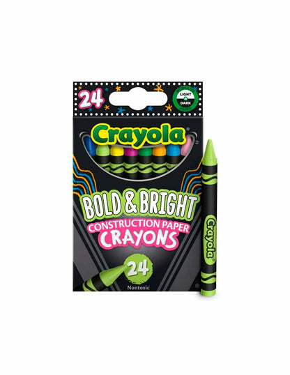 Crayola Crayones para papel de construcción 24 unidades