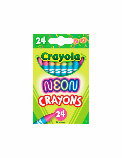 Crayola crayones color Neon 24 unidades