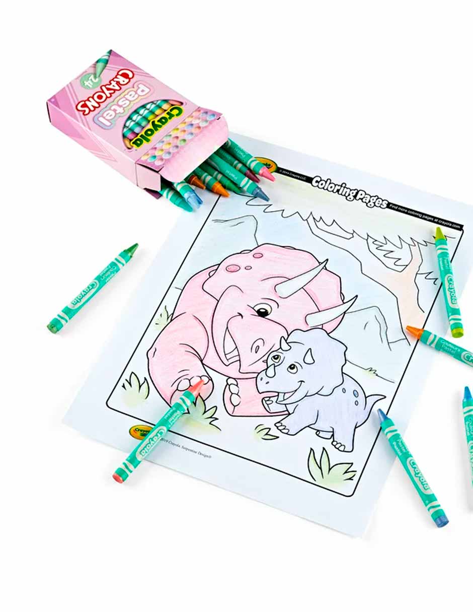 Crayola crayones color pastel 24 unidades