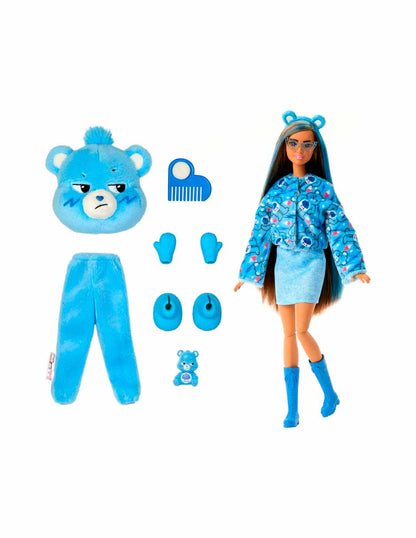 Barbie Cutie Reveal muñeca serie Care Bears azul