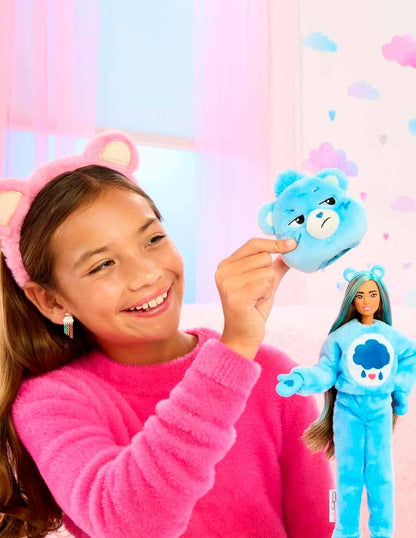 Barbie Cutie Reveal muñeca serie Care Bears azul